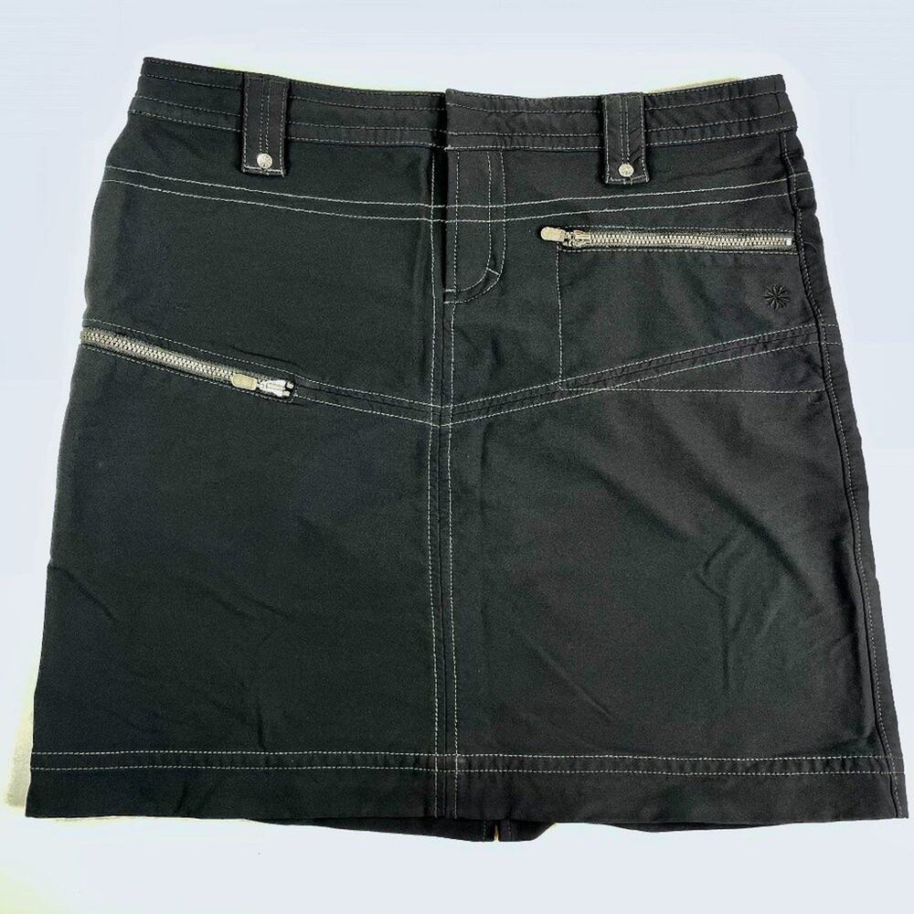 Athleta Tear Away B4 U Play Black Hiking Skirt 8